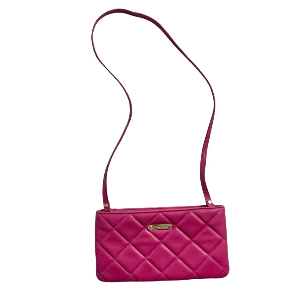 Michael Kors Sloan Quilted Leather Shoulder Bag in Pink